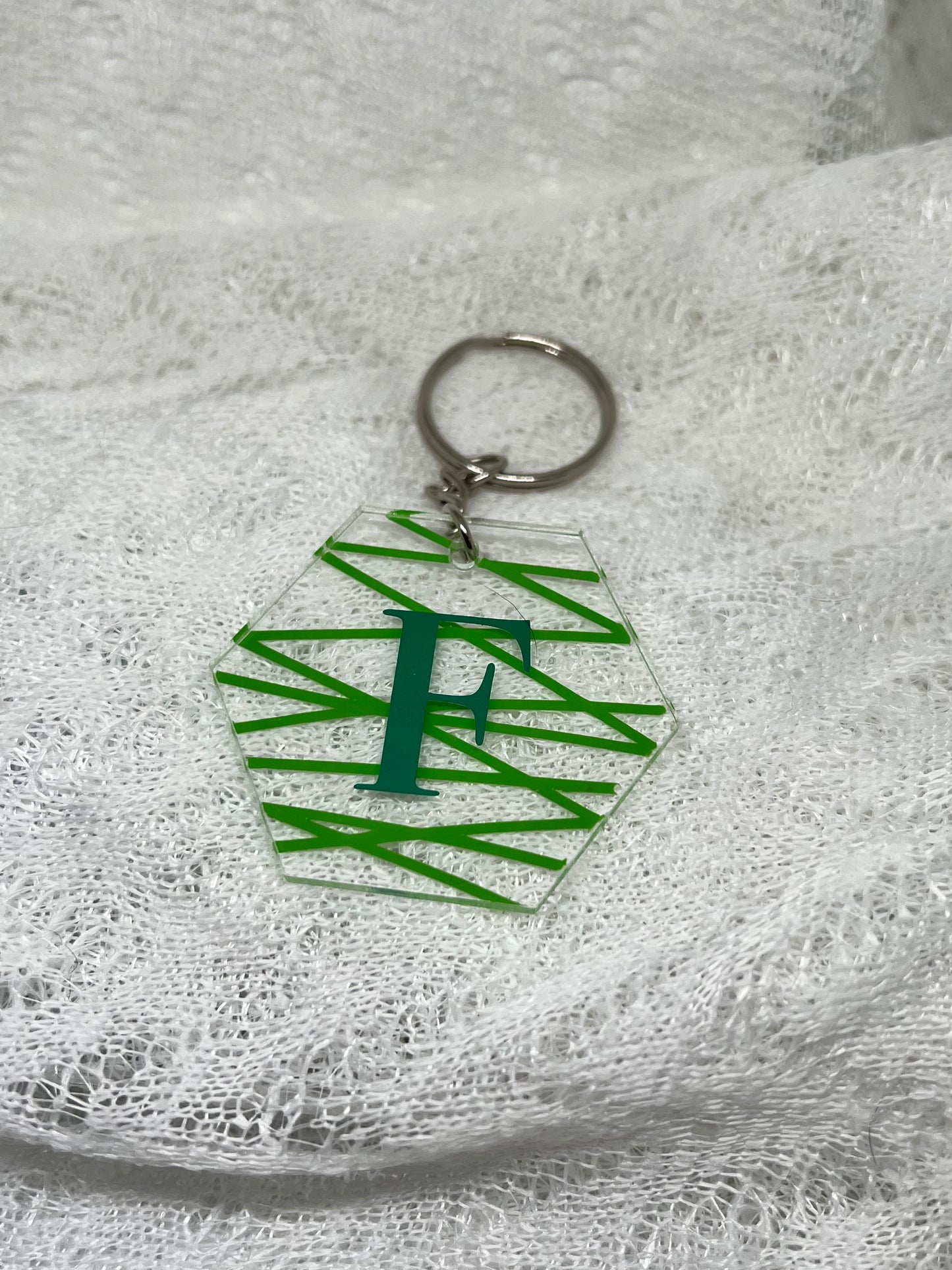 Custom Hexagon Keychain